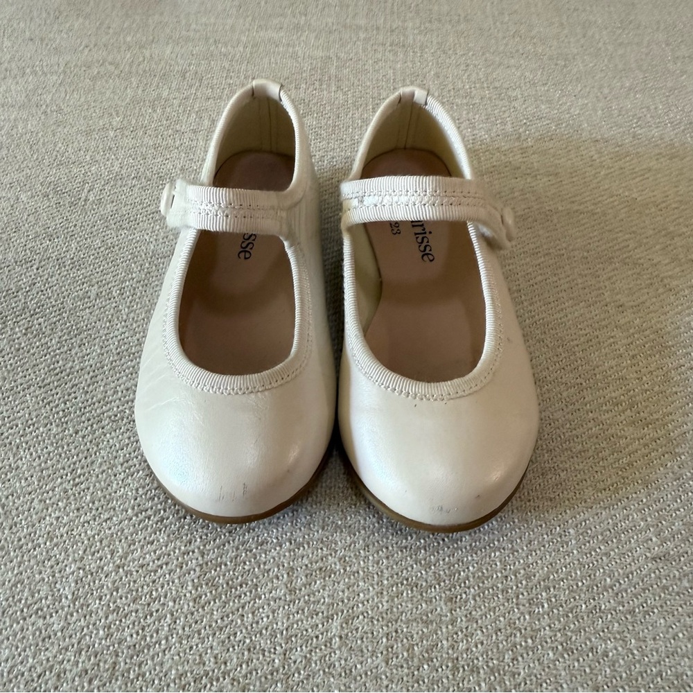 Fleurisse Cream Toddler Girl Mary Jane Dress Shoes